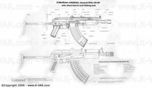 Poster B&W for 5.56 AR-SF Bulgarian