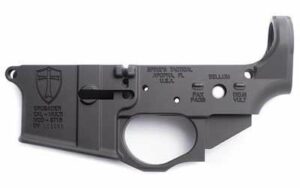 Lower Receiver Stripped – w/Crusader Logo Spike’s Tactical