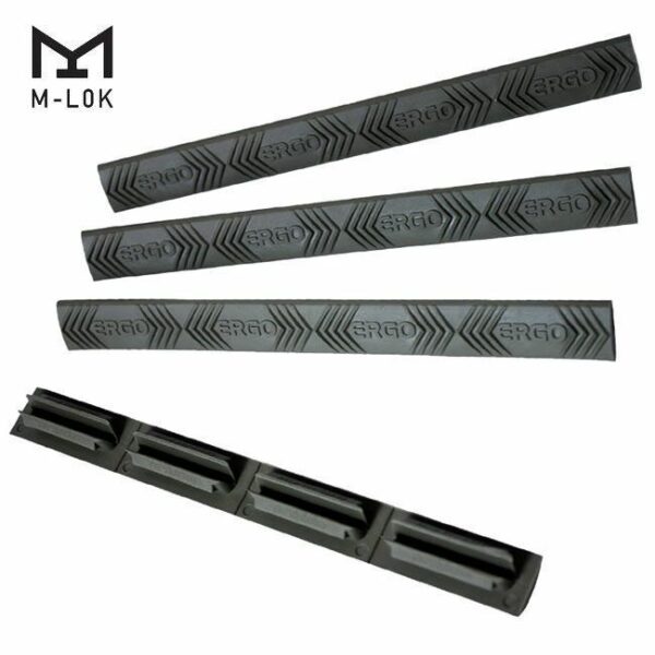 ERGO 4-Slot M-LOK WedgeLok Rail Cover (4PK) – Black