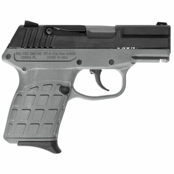 KelTec PF-9 Semi Auto Handgun 9mm 7rd  Blued Slide Gray Polymer Frame