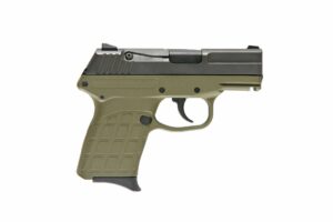 KelTec PF-9 Semi Auto Handgun 9mm 7rd  Blued Slide OD Green Polymer Frame