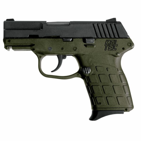 KelTec PF-9 Semi Auto Handgun 9mm 7rd  Blued Slide OD Green Polymer Frame