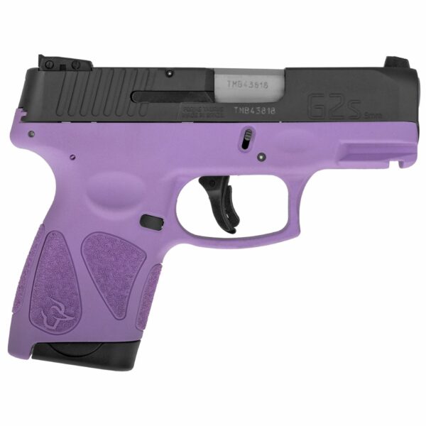 Taurus G2S 9MM 7RD 3.25″ Barrel Semi-Automatic Sub Compact Pistol Black/Light Purple