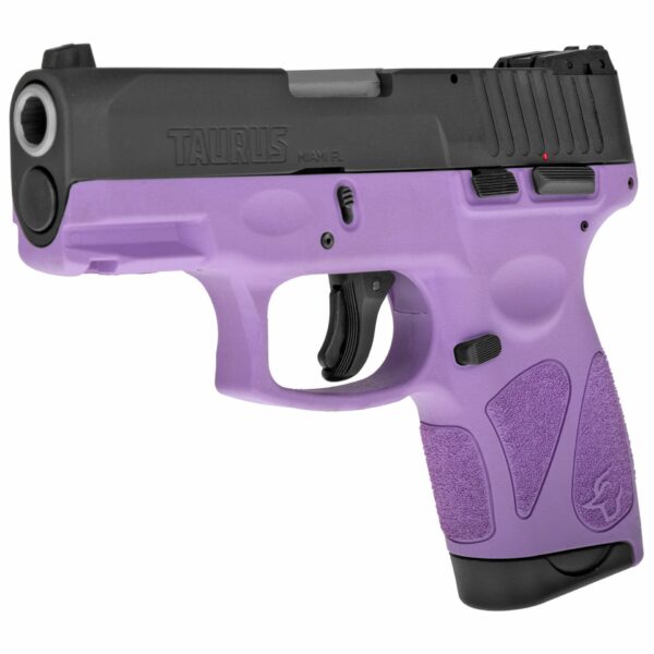 Taurus G2S 9MM 7RD 3.25″ Barrel Semi-Automatic Sub Compact Pistol Black/Light Purple