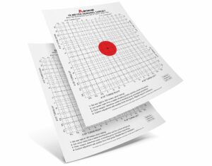 Arsenal Pack of 10 Targets for AKS74U Rifles 15 Meter Zeroing Target