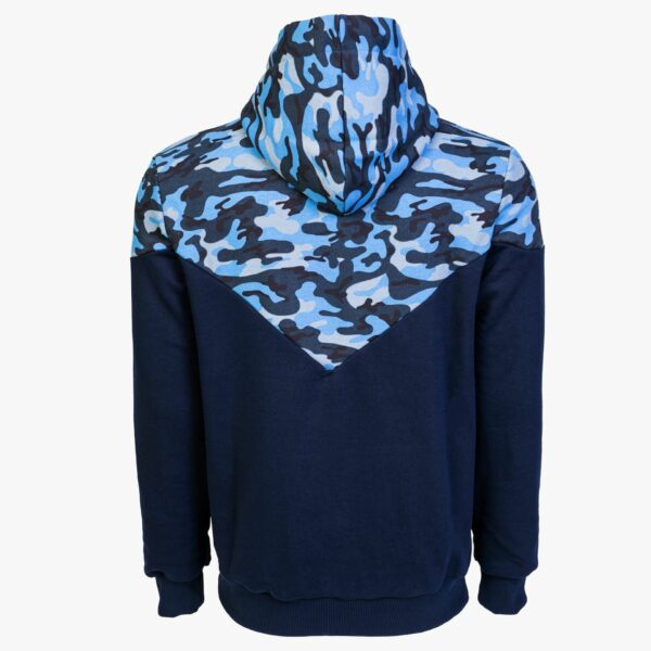 Arsenal Large Blue Camo Cotton-Poly Relaxed Fit Ascend Pullover Hoodie