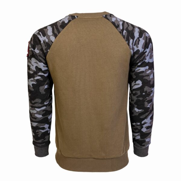Arsenal Large Khaki / Black Camo Cotton-Poly Standard Fit Pullover Sweater