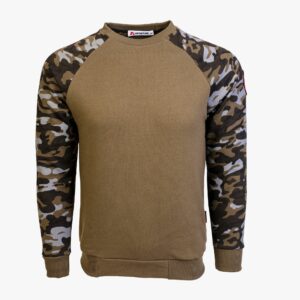 Arsenal X-Large Khaki / Camo Series Utility Cotton-Poly Standard Fit Pullover Sweater