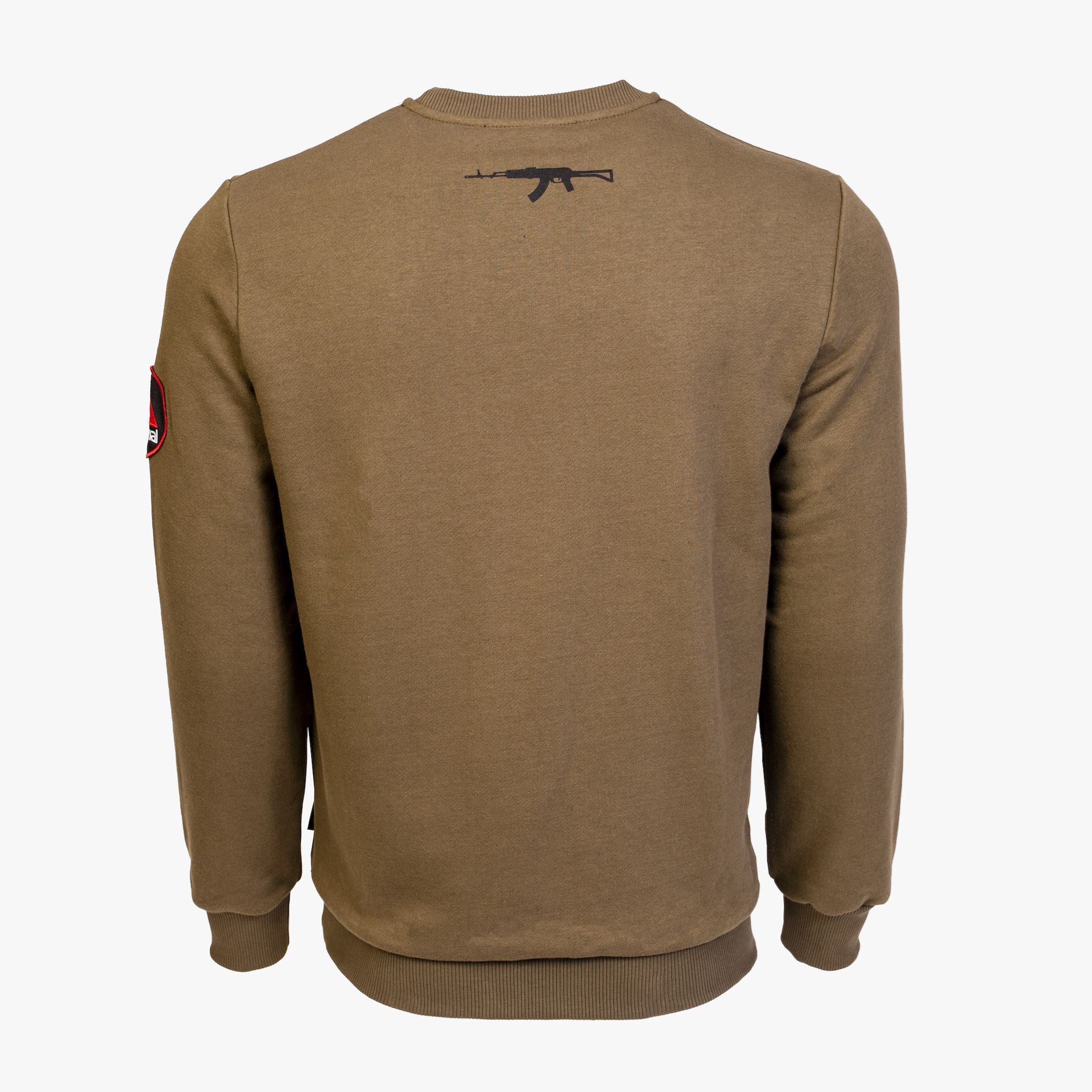 Arsenal X-Large Khaki Cotton-Poly Standard Fit Alpha Pullover Sweater