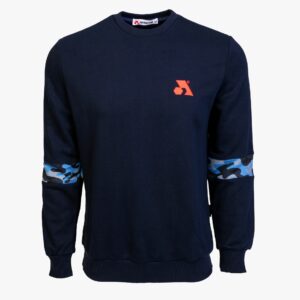 Arsenal Large Blue Cotton-Poly Standard Fit Flex Pullover Sweater