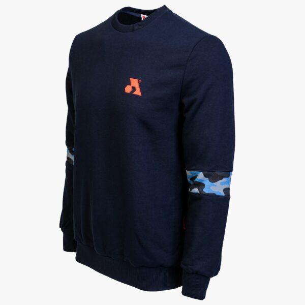 Arsenal Large Blue Cotton-Poly Standard Fit Flex Pullover Sweater