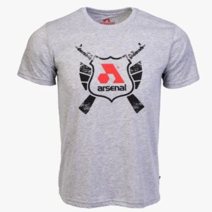 Arsenal Large Gray Cotton Relaxed Fit Classic T-Shirt