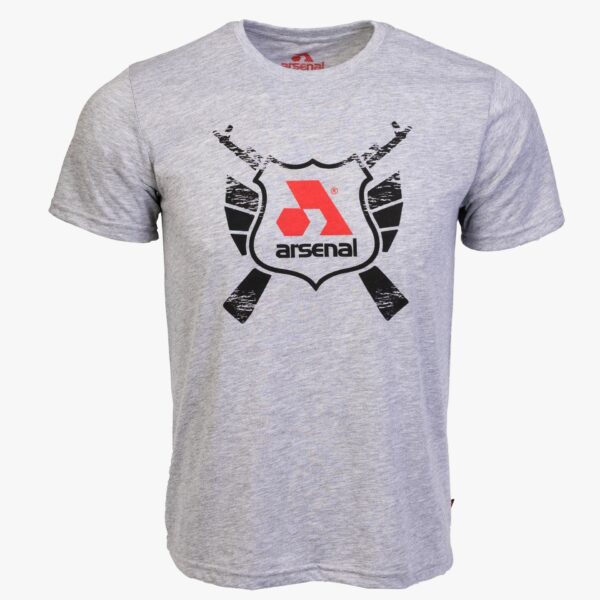 Arsenal Large Gray Cotton Relaxed Fit Classic T-Shirt