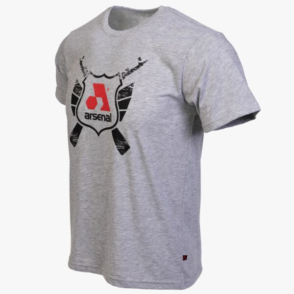 Arsenal X-LargeGray Cotton Relaxed Fit Classic T-Shirt