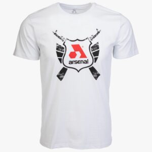 Arsenal X-Large White Cotton Relaxed Fit Classic T-Shirt