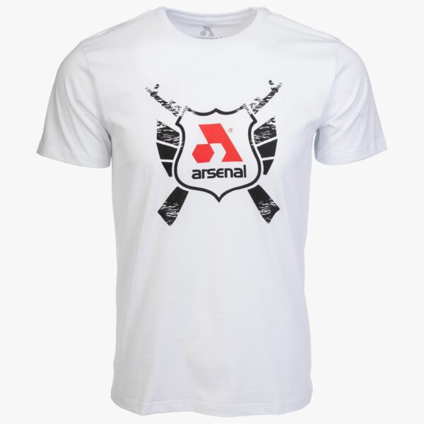 Arsenal X-Large White Cotton Relaxed Fit Classic T-Shirt