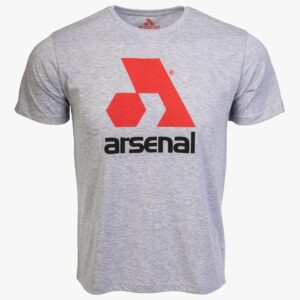 Arsenal Large Gray Cotton Relaxed Fit Logo T-Shirt