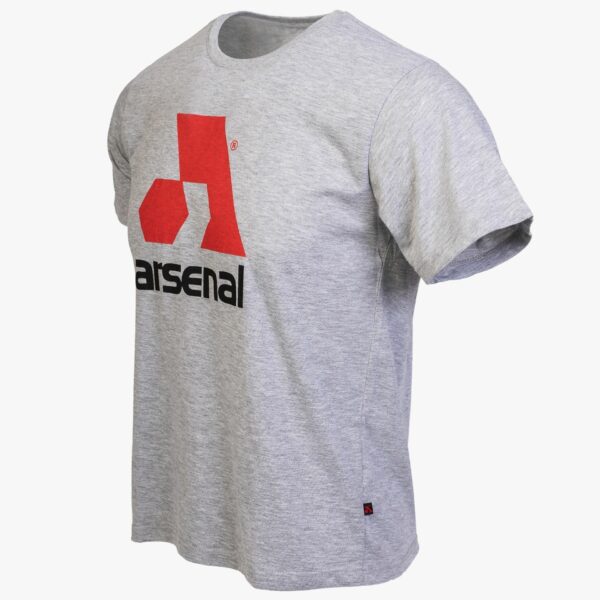 Arsenal Large Gray Cotton Relaxed Fit Logo T-Shirt