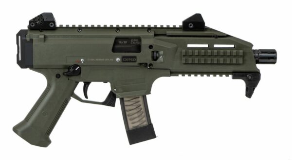 CZ Scorpion EVO 3 9mm OD Green Semi-Automatic 10 Round Pistol
