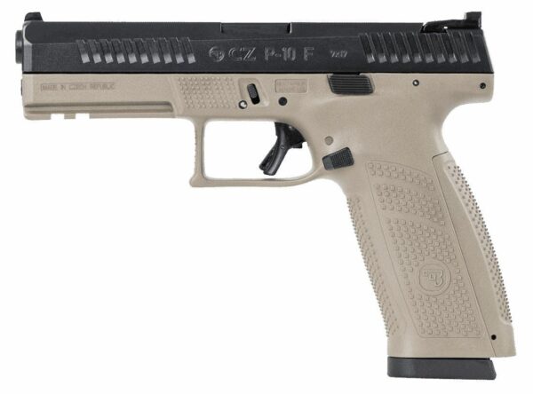 CZ P-10F 9mm Flat Dark Earth Semi-Automatic Pistol (Low Capacity)
