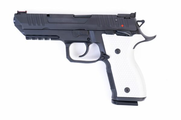 Arex Rex Alpha 9 9mm Black with White Aluminum Grips Semi-Automatic 20 Round Pistol