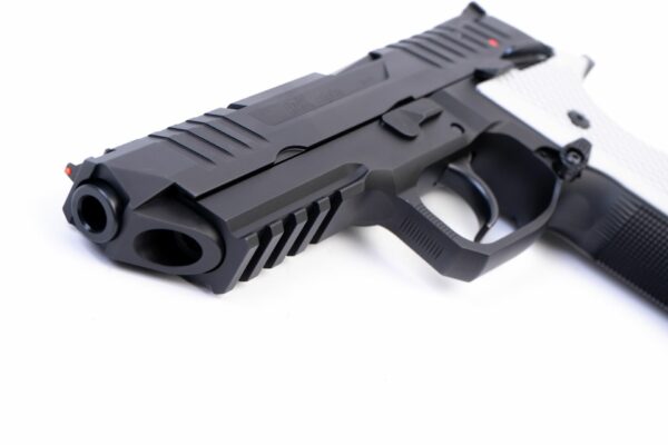 Arex Rex Alpha 9 9mm Black with White Aluminum Grips Semi-Automatic 20 Round Pistol