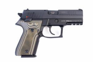 Arex Rex Zero 1CP-01G1 9mm Green with Hogue Checkered Green Grips Semi-Automatic 15 Round Pistol