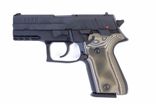Arex Rex Zero 1CP-01G1 9mm Green with Hogue Checkered Green Grips Semi-Automatic 15 Round Pistol