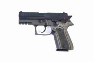 Arex Rex Zero 1CP-07G1 Green with Hogue Checkered Green Grips 9mm 15 Round Pistol