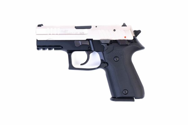Arex Rex Zero 1CP-08B1 Silver with Hogue Black Grips 9mm 15 Round Pistol