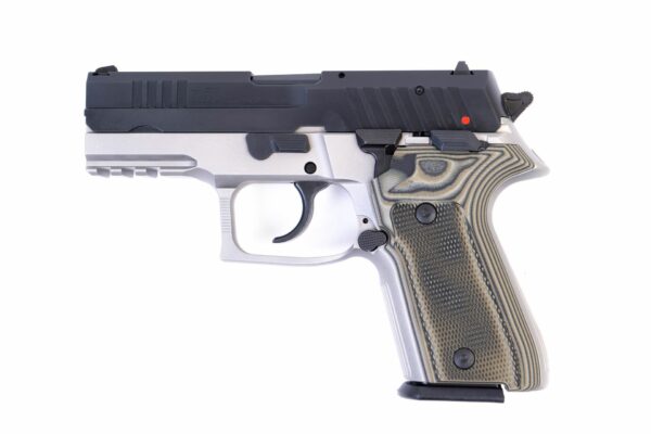 Arex Rex Zero 1CP-13G1 Grey with Hogue Checkered Green Grips 9mm 15 Round Pistol