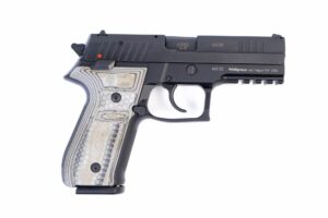 Arex Rex Zero 1S-01G Black with Hogue G10 Green Mascus Grips 9mm 17 Round Pistol