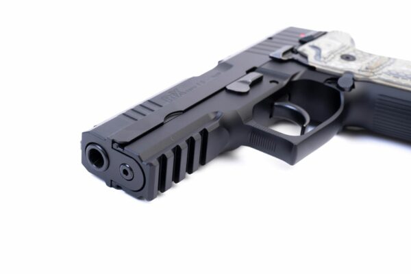 Arex Rex Zero 1S-01G Black with Hogue G10 Green Mascus Grips 9mm 17 Round Pistol