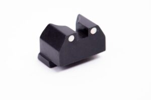 Arex Steel Rear Sight with White Center Dots for Rex Zero 1 Pistols