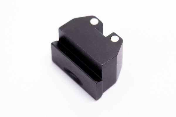 Arex Steel Rear Sight with White Center Dots for Rex Zero 1 Pistols