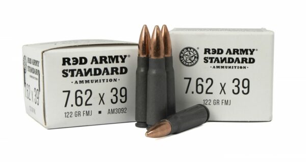 Red Army Standard 7.62x39mm 122 Grain Full Metal Jacket 1000 Round Case