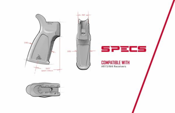 THRiL Rugged Tactical Grip  Gray