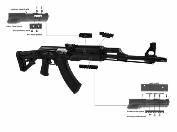 Zastava ZPAPM70 7.62x39mm Black Semi-Automatic 30 Round Rifle