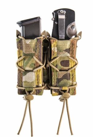 High Speed Gear Pistol TACO MOLLE MultiCam Double Magazine Pouch