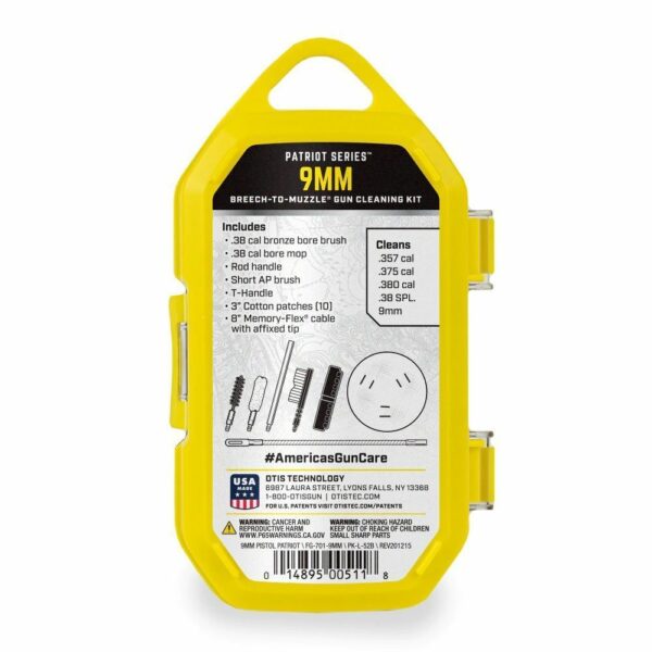 Otis Technology Patriot Series 9mm / 38 Cal Pistol Cleaning Kit