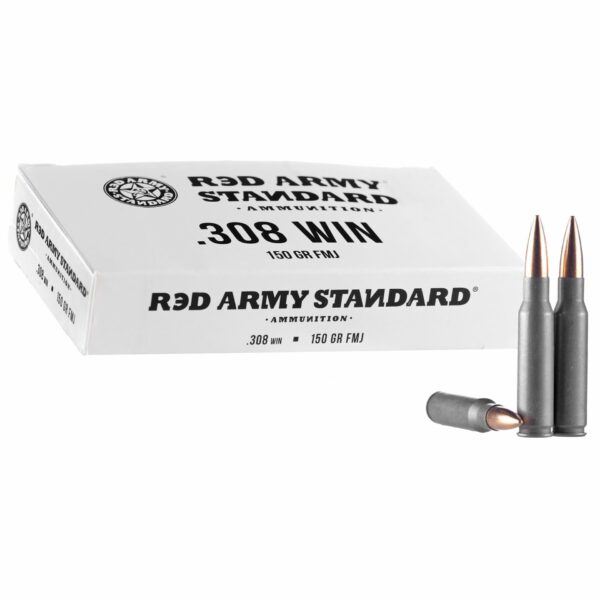 Red Army Standard 308 Win 150 Grain FMJ Ammunition 500 Rounds