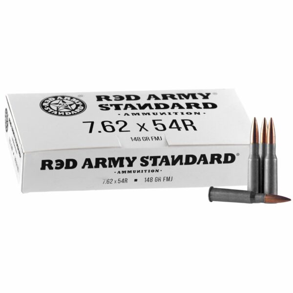 Red Army Standard 7.62x54R 148 Grain FMJ Ammunition 500 Rounds