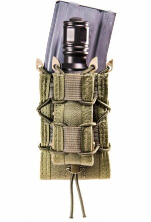 HSGI: Double Decker MOLLE-holds 1 rifle/1 pistol magazines-Olive Drab