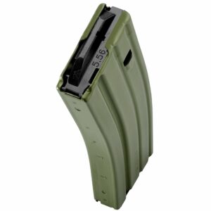 DURAMAG Speed™ 223 Rem 300 Blk 30 Round AR-15 Style OD Green Aluminum Magazine Black AGF