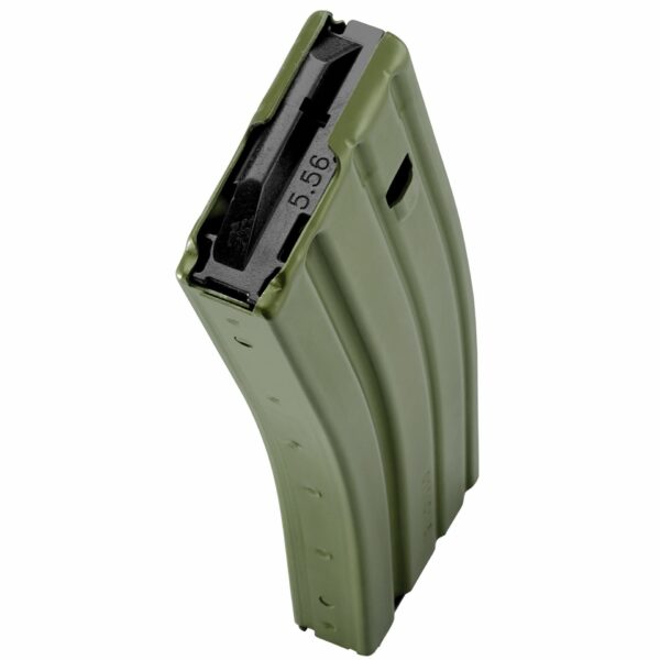 DURAMAG Speed™ 223 Rem 300 Blk 30 Round AR-15 Style OD Green Aluminum Magazine Black AGF