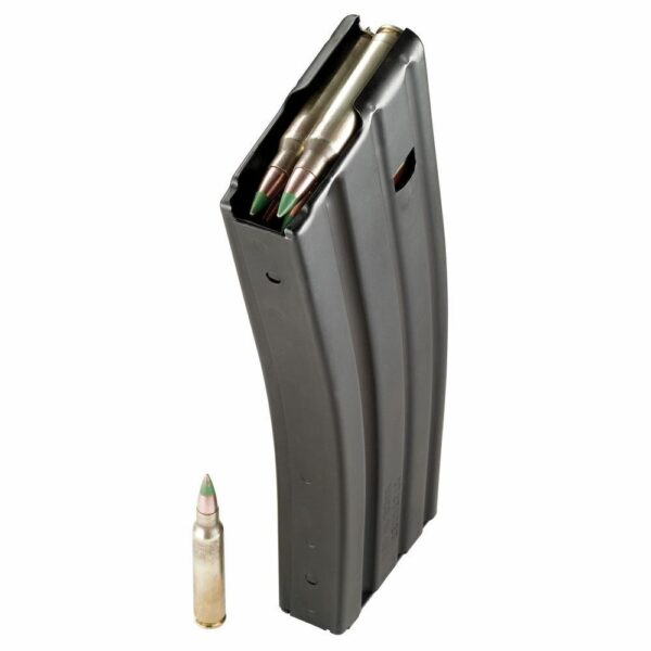 DURAMAG SS™ 223 Rem 300 Blk 30 Round AR-15 Style Black Steel Magazine Orange AGF