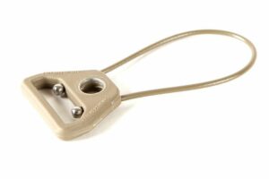 Blue Force Gear Molded UWL 2.75″ Wire Length Tan Nylon with Push Button QD socket and 1.25″ Webbing Slot