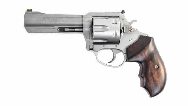 Charter Arms-The PROFESSIONAL VI 357 Mag 6 rd 4.2″  Stainless Steel Wooden Grip