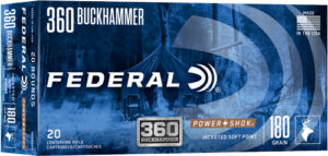 FEDERAL POWER-SHOK 360 - BUCKHAMMER 180G SP 20RD 10BX/C