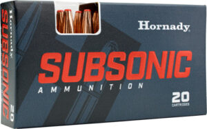 HORNADY SUBSONIC 45-70 GOV - 410GR SUB-X 20RD 10BX/CS
